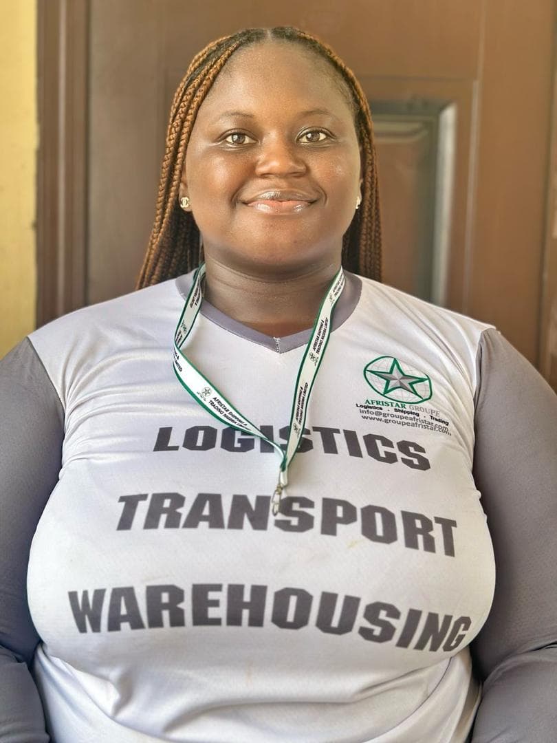Miss Ogbaji Oluchi, Front Desk at Groupe Afristar